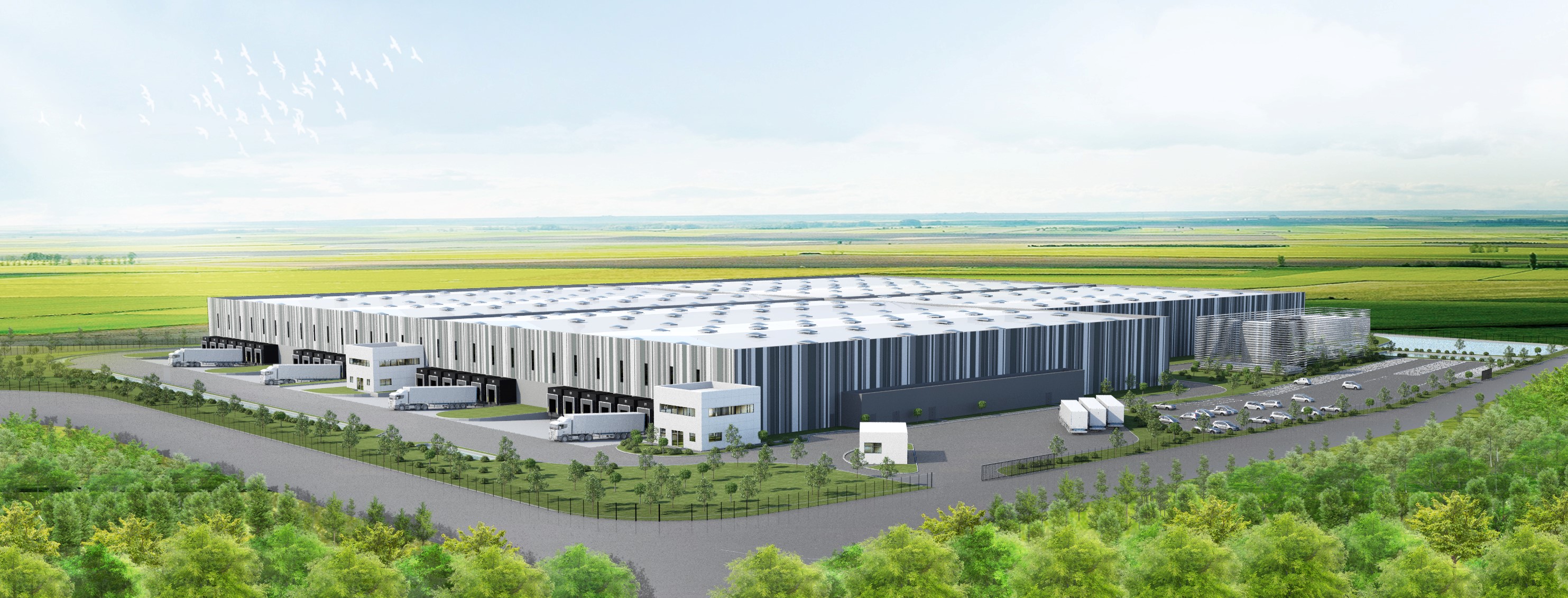 La plateforme située à Cernay-les-Reims (44 000 m2)