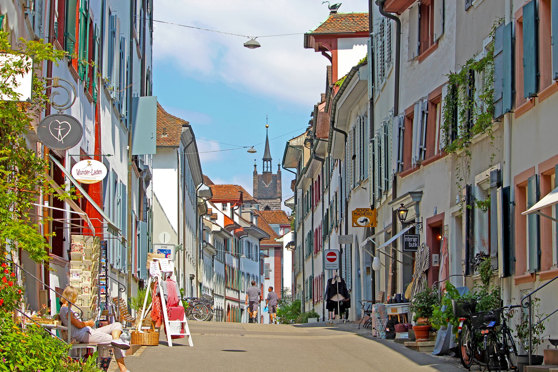 Commerces centre-ville. ©Birgit Bollinger
